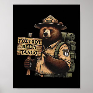 Poster Floresta Nacional do Urso Nacional do Delta Tangos