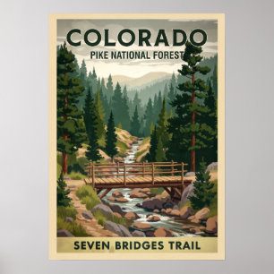 Poster Floresta Nacional Pike - Caminho de Sete Pontes V0