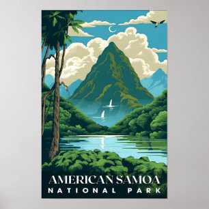 Poster Floresta Natural do Parque Nacional Americano Samo