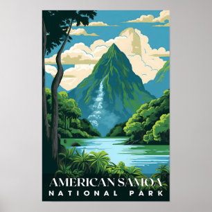 Poster Floresta Natural do Parque Nacional Americano Samo