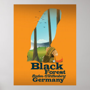 Poster Floresta Negra - Baden-Württemberg - Alemanha