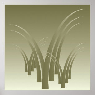 Póster floresta ouro