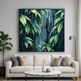 Poster Floresta Rainha - Estilo de Ilustração Tranquila