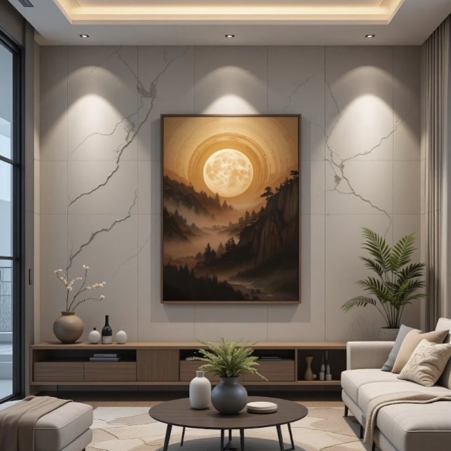 Poster Floresta sob a luz do luar (Criador carregado)