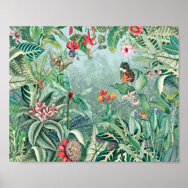 Poster Floresta Tropica Fantástica Fabulosa (Frente)