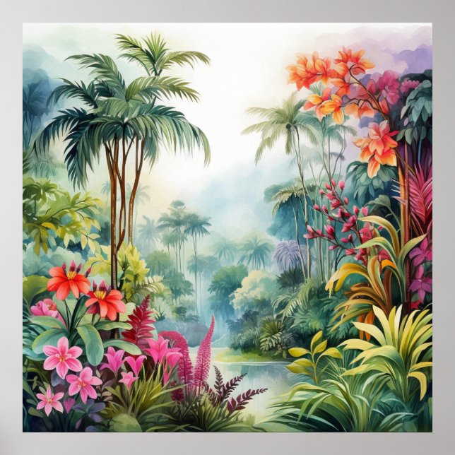 Poster Floresta Tropical (Frente)