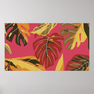 Poster Floresta tropical. patente de ilustração da natu