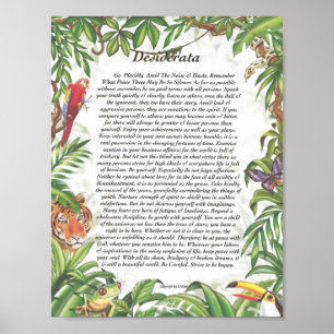 Póster Floresta tropical tropical dos DESIDERATA