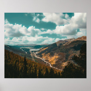 Poster Florestas de Cores de Cores de Cores de Altura Aci