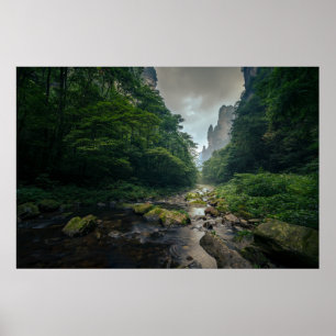 Poster Florestas Parque Nacional Florestal Zhangjiajie