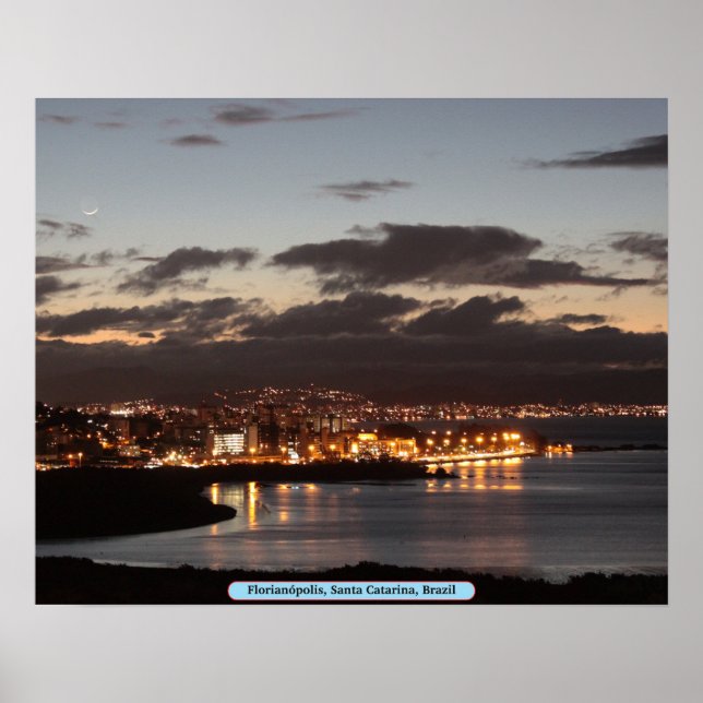 Póster Florianópolis, Papais noeis Catarina, Brasil (Frente)