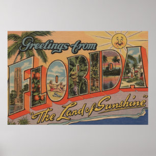 Póster Flórida - A Terra do Sol