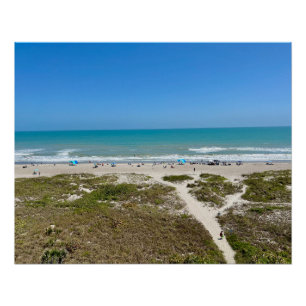 Póster Florida Beach Photoshop Cocoa Beach Florida