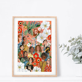 Poster Flórida do Dia Internacional das Mulheres