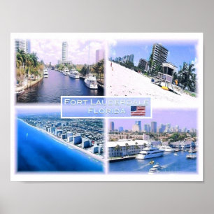 Poster Flórida - Eua - Mosaico -