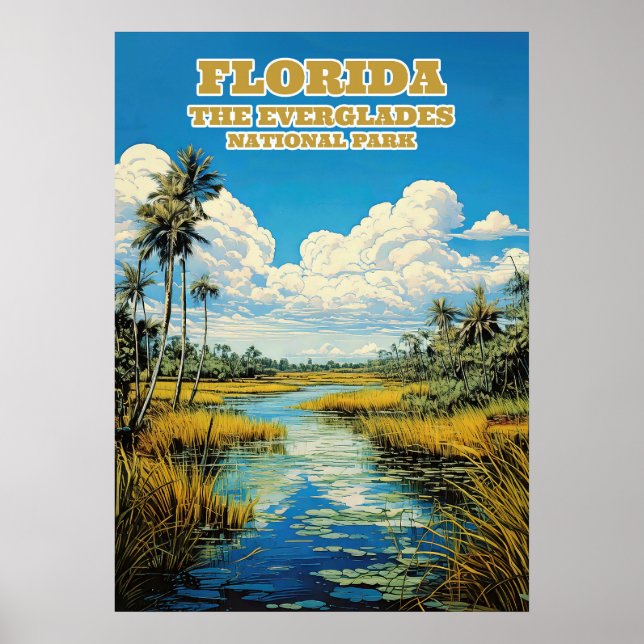 Poster Florida Everglades National Park V02 (Frente)