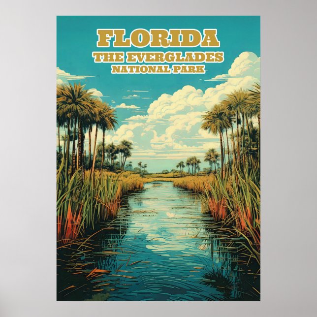 Poster Florida Everglades National Park V03 (Frente)