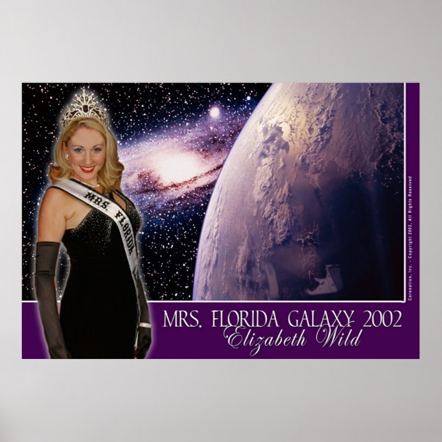 Póster Florida Galaxy 2002 - Elizabeth Wild - 3 (Frente)