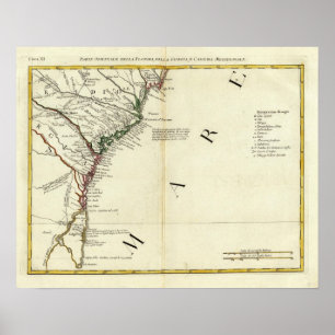 Póster Florida, Georgia, South Carolina