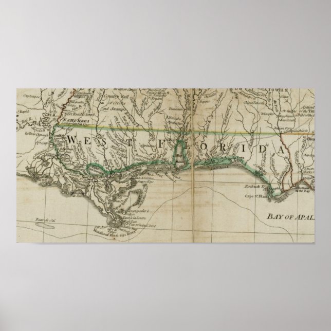 Poster Flórida Ocidental Britânica (Frente)