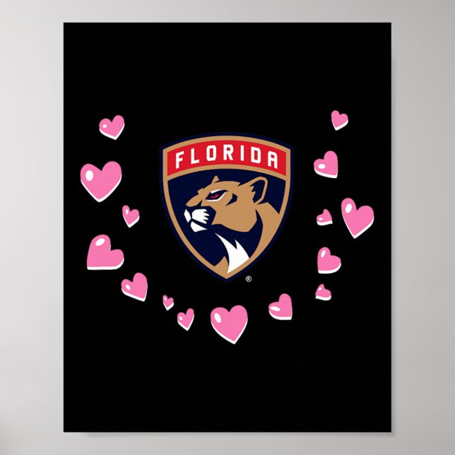 Poster Florida Panthers Amor de São Valentim Nhl Licença  (Frente)