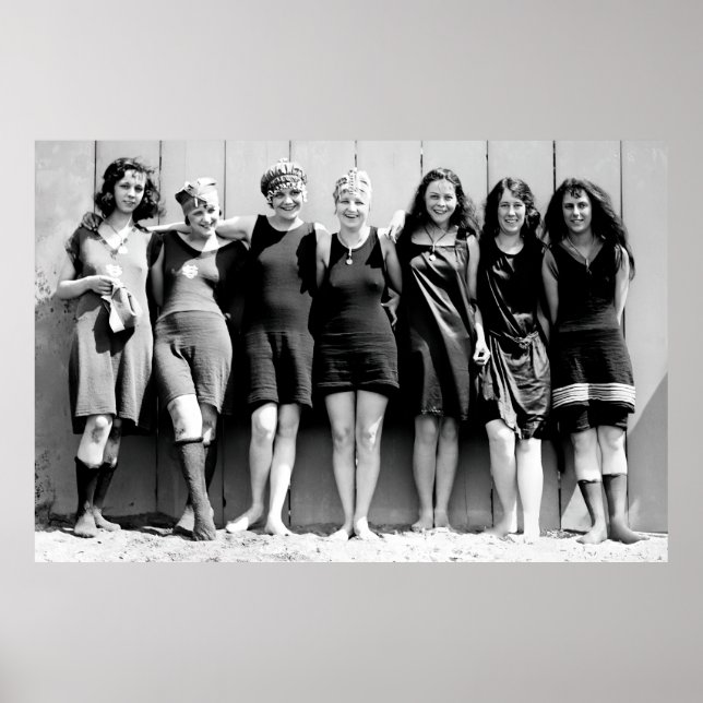 Poster Florida Spring Break Bathing Beauties 1920 (Frente)