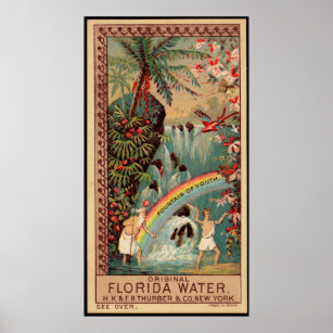 Poster Florida Water Fountain of Youth Vintage