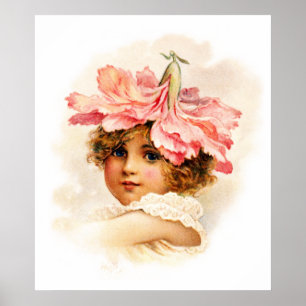 Póster Florista no rosa