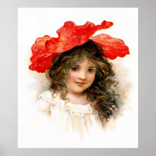 Póster Florista no vermelho