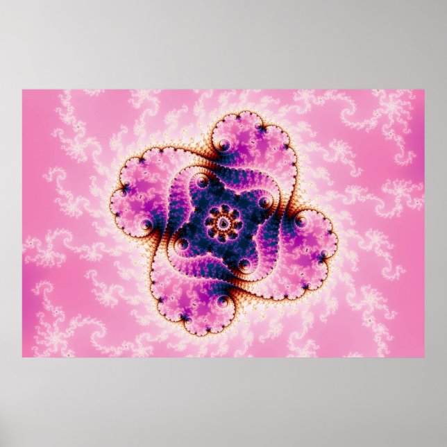Poster Florivet - Arte Fractal (Frente)