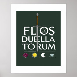 Poster Flos Duellatorum Edição Verde – Arte da Espada Med