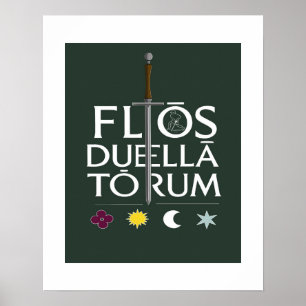 Poster Flos Duellatorum Edição Verde – Arte da Espada Med