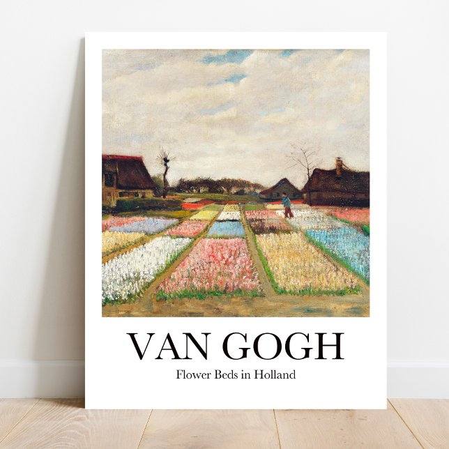 Poster Flower Beds na Holanda por Vincent Van Gogh (Van Gogh's Vibrant Fields: Flower Beds in Holland. Museum-quality poster)