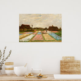 Poster Flower Beds na Holanda por Vincent Van Gogh
