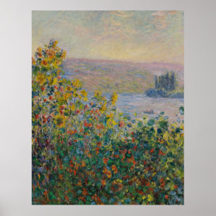 Poster Flower Beds no Vétheuil Monet