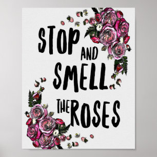 Poster Flower Lover Jardim da Flor Rosa