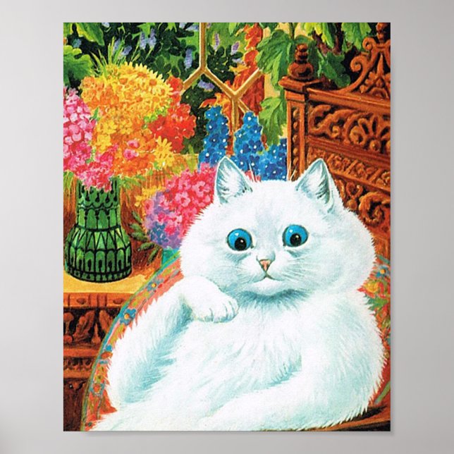 Poster Flower Lovers Cat, Louis Wain (Frente)