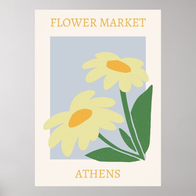 Poster Flower Market Atenas (Frente)
