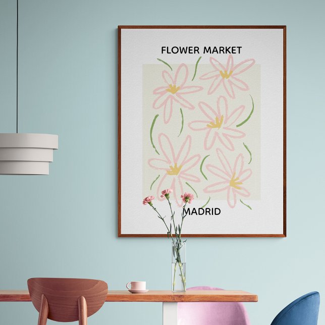 Poster Flower Market Editable Madrid (Criador carregado)