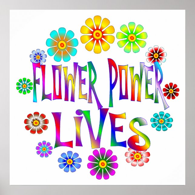 Poster Flower Power Livres (Frente)
