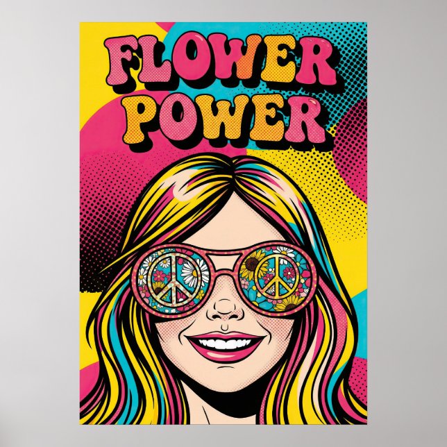 Poster Flower Power V12 (Frente)