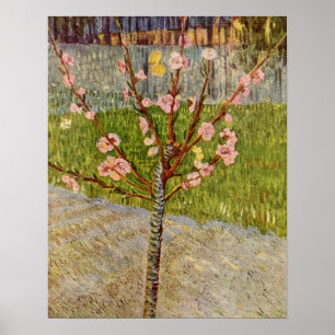 Póster Flowering Peach Tree by Vincent Willem van Gogh