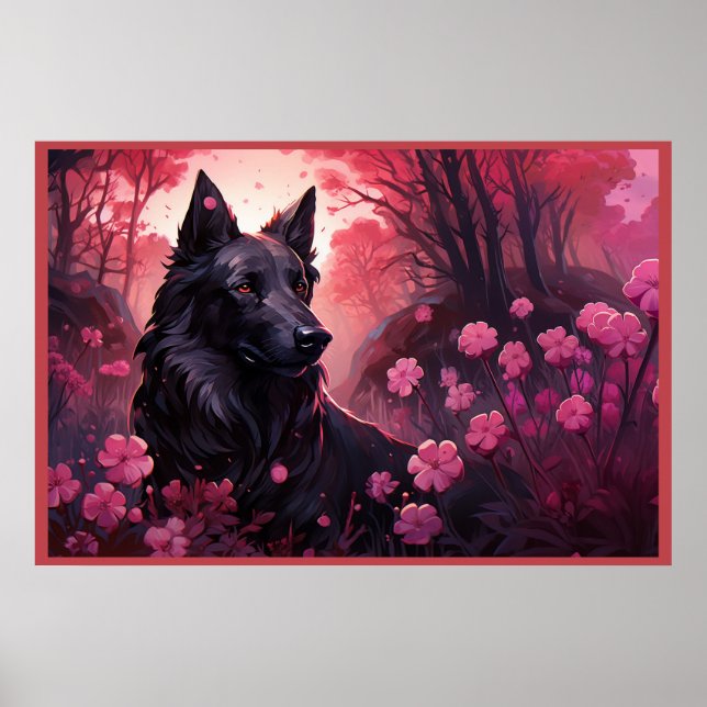Poster Flowers and Paws (Frente)