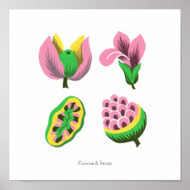 Poster Flowers & Fruits