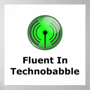 Póster Fluente em Technobabble