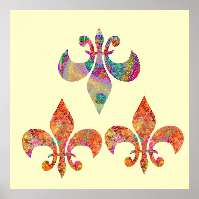 Poster Fluer-de-Lis: Felizes Padrões de Navin (Frente)