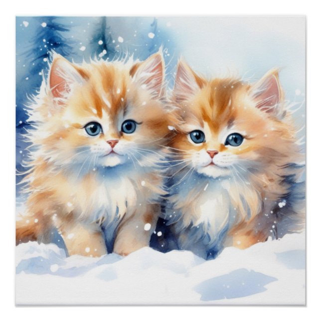 Póster Fluffy Kittens (Frente)