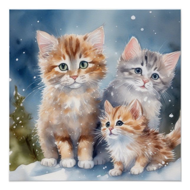 Póster Fluffy Kittens (Frente)