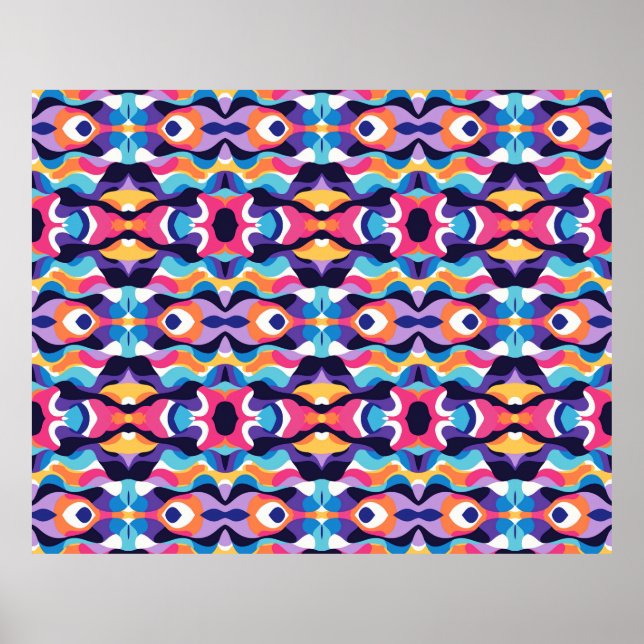 Poster Fluido abstrato 2 (Frente)