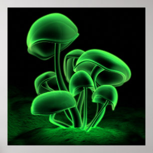 Poster Fluorescência verde (quadrado)